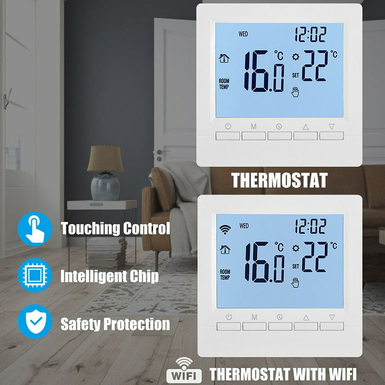YaSaLy Room Thermostat Digital Room Temperature Controller LCD