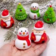 thumbnail image 4 of Nuevos regalos de Navidad Muñeco de nieve Papá Noel Árbol de Navidad Autos a motor Pulseras de papá Juguetes de Navidad para niños Sellos Llaveros Anillos, 4 of 5