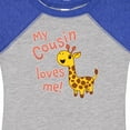 thumbnail image 4 of Inktastic My Cousin Loves Me Cute Giraffe Boys or Girls Baby Bodysuit, 4 of 5