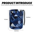thumbnail image 4 of Round Car Trash Can 7×5.9in Waterproof, Durable, Not Easy To Fade, Easy To Install And Disassemble To Prevent Interior Pollution Midnightblue Geometric Patterns_4, 4 of 6