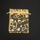 thumbnail image 4 of GOOHOCHY 50 bolsas de organza con cordón, bolsas de malla para dulces, bolsas de regalo, patrón de corazón, presenta una bolsa para niños, niños (dorado), 4 of 8