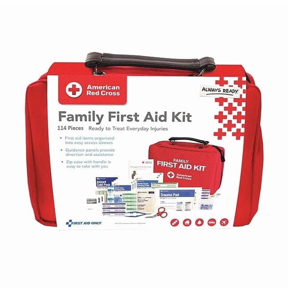 First Aid Kit and Housing, Nylon 115 Components, 25 People Served