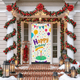 thumbnail image 6 of Colorful Happy Birthday Banner with Balloons Cake and Stars Party Decoration Backdrop for Birthday Party Photography Props and Celebrations, 6 of 7