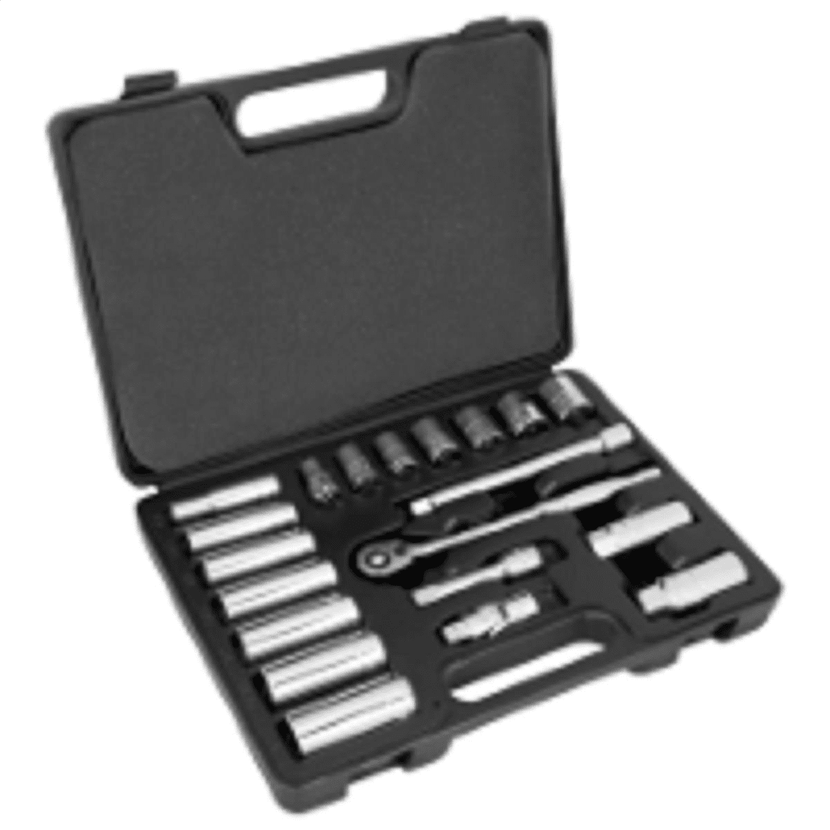 Performance Tool W38911 3/8-Inch Drive SAE Socket Set, 20-Piece, 1-Pack