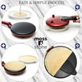 thumbnail image 6 of Moss & Stone Electric Crepe Maker 8 Inch, Pan Apo Portable Crepe Maker & Hot Plate Cooktop On/Off Switch, Nonstick Coating, Automatic Temperature Control, Easy To Use For Pancakes, Blintz, Chapati, 6 of 9