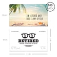 thumbnail image 4 of Koyal Wholesale Funny Retirement Business Cards, This Is My Office Beach Retired Business Cards, Farewell, 100-Pack, 4 of 5