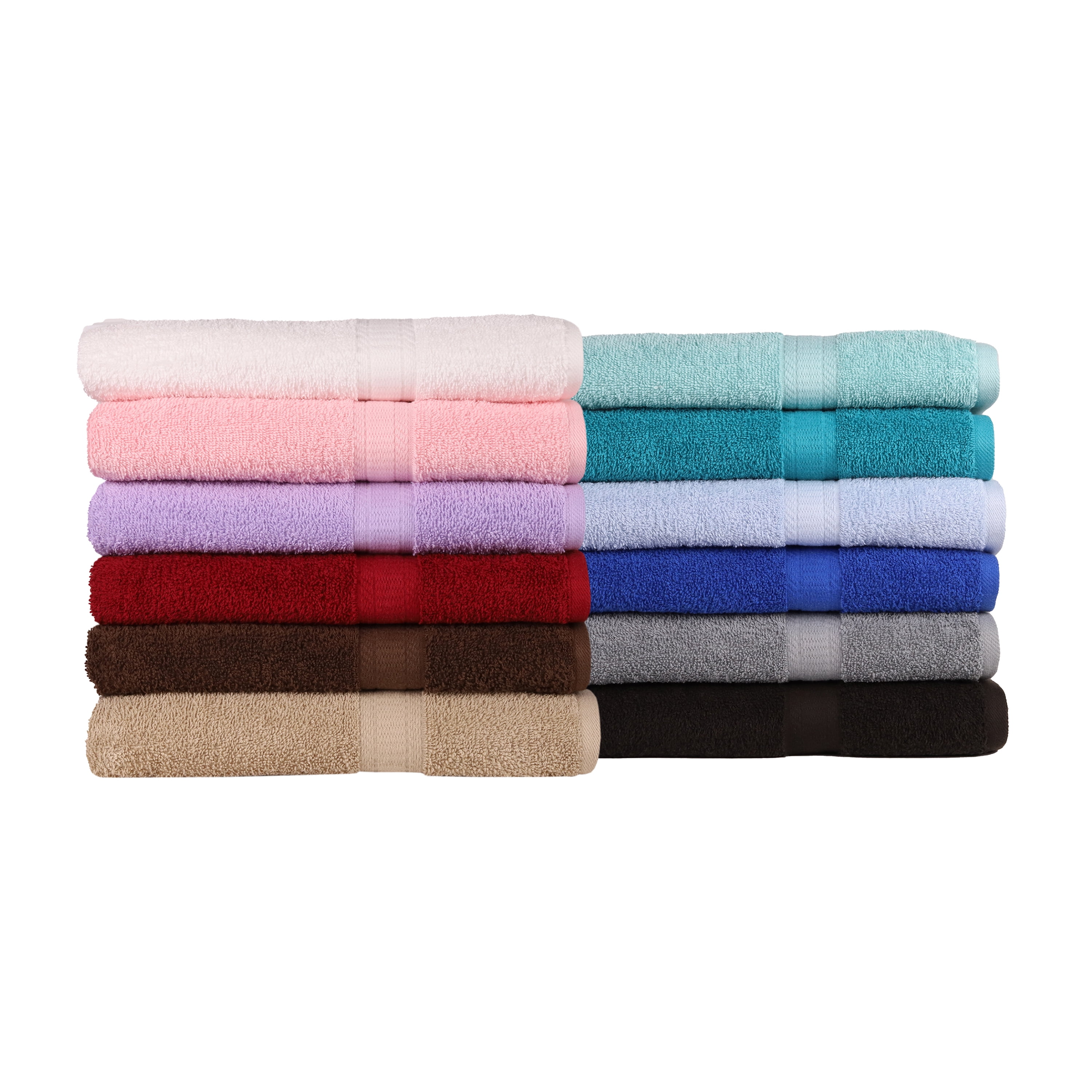 Lincraft Bath Towels 27x54 Inches Multiple Colors 18 Lbs 100% Cotton 6&12 Piece 