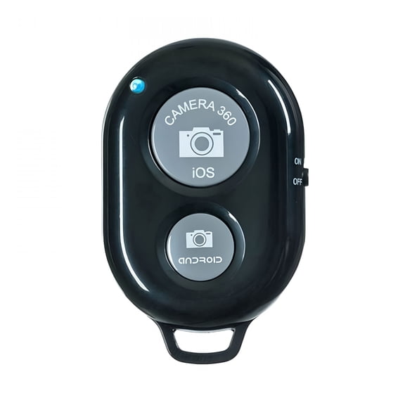 HBMYN 2Pcs Bluetooth Selfie Remote for iOS/Android,Black