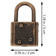 thumbnail image 2 of YULIJU 10Pcs Mini Multifunctional Padlock Luggage Hanging Locks Retro Suitcase Locks, 2 of 6