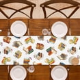 thumbnail image 6 of Floleo Watercolor Book Print Table Runner, 183cm Classroom Dining Tablecloth, Literary Style Decorative Flag for Home Party and Study Desk, 6 of 9