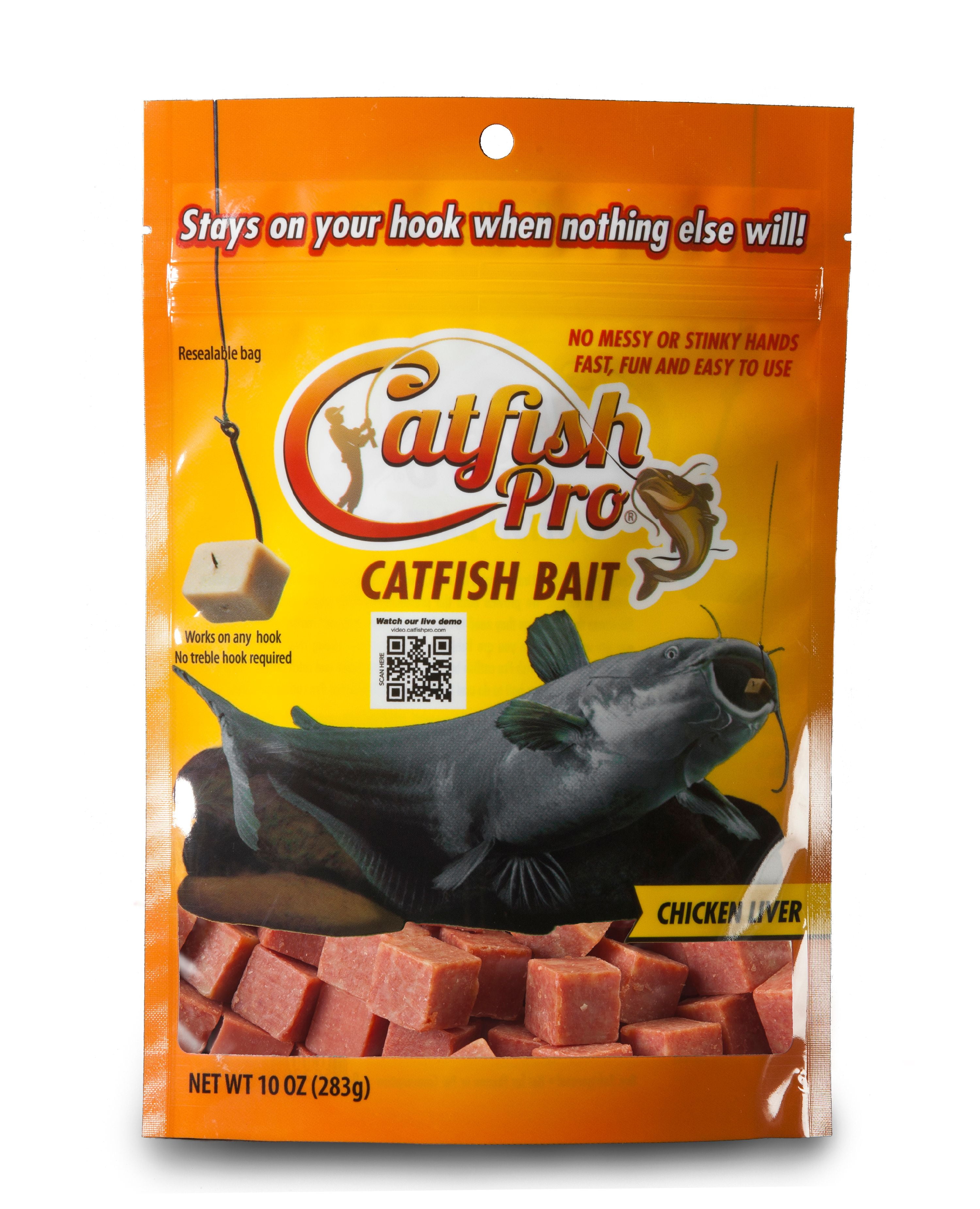 Catfish Pro Chicken Liver Catfish Bait Stays On Your Hook When Nothing