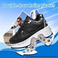 thumbnail image 2 of Roller Skate Shoes for men,Double-Row Deform Wheel Shoe Skate,Shoes with Wheel,2-in-1 Adult Parkour Roller Shoes Suitable for Outdoor Fun, Fitness, 2 of 7