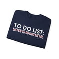 thumbnail image 3 of Funny Saying To Do List Listen to Gothic Women Men  Gildan 18000 Sweatshirt, 3 of 4