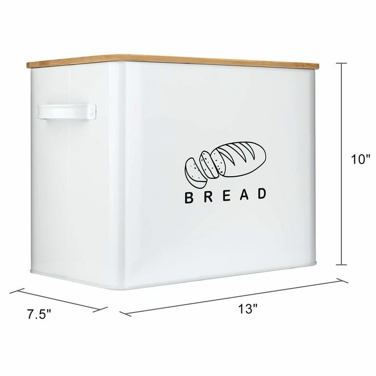 2 Pack Large Bread Box for Kitchen Countertop, Airtight Bread Storage  Container 705353381300