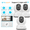 White-3 Cameras, variant on 2pcs blurams Indoor Security Camera 2K, Home Security Dog/Baby Monitor/Elder Camera, Security Camera with One-Touch Call, Color Night Vision, Motion Tracking, Cloud & Local Storage