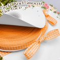 thumbnail image 6 of QZS Gingham Ribbon,1Pack Portable Spring Plaid Ribbon for Crafts,Orange and White Ornaments Gift Wrapping for Wreath Decoration,147.6Ft, 6 of 6