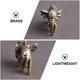 thumbnail image 3 of WASHWEPE 3Ud Llavero Elefante Dorado En Latón Ligero Y Duradero Para Uso Diario, 3 of 6
