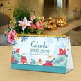 thumbnail image 3 of dajkiuy 2025-2026 Mini Desk Stand Calendar, Small Desktop Calendar Jan.2025 to Jun.2026 Standing Flip Mini Calendar 2025 2026 Monthly Schedule for Office Home Classroom, 3 of 6