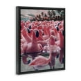 thumbnail image 4 of Stupell Industries Flamingo Among Floats Nautical & Beach Painting Black Floater Framed Canvas Art Print Wall Art, 25 x 31, 4 of 10