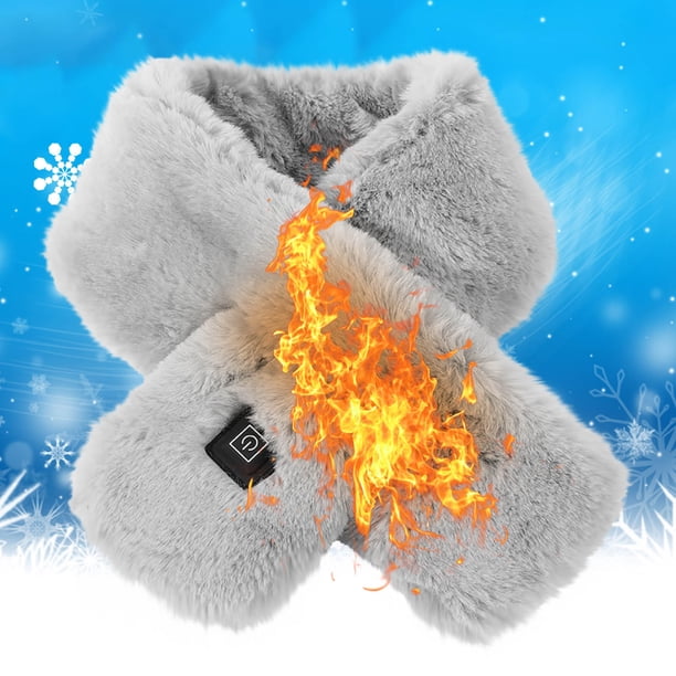 USB Plug In Heated Scarf Neck Warm Protection, Electric Scarf Heater, Foldable Portable Soft Fabric, Heats Up Quickly, For Office Bedroom Winter Use