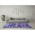 thumbnail image 3 of Ahgly Company Indoor Rectangle Abstract Blue Modern Area Rugs, 7' x 9', 3 of 4