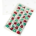 thumbnail image 3 of Craftoutlet.Com Tiny Glass Ball Ornament Set - 36 Ornaments 0.5 Inch, Glass - Christmas 50725-Red, 3 of 3