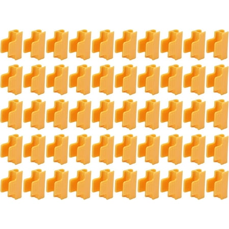 

Greenhouse Clip Film Clamp 50Pcs Cold Resistance Greenhouse Clamp Plastic Orange Film Clips for Diameter 11mm Pipes