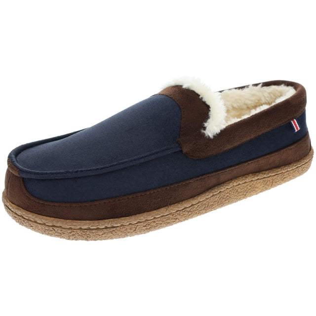 Mocasín clásico Slipper IZOD para hombre, espuma viscoelástica cálida y suave