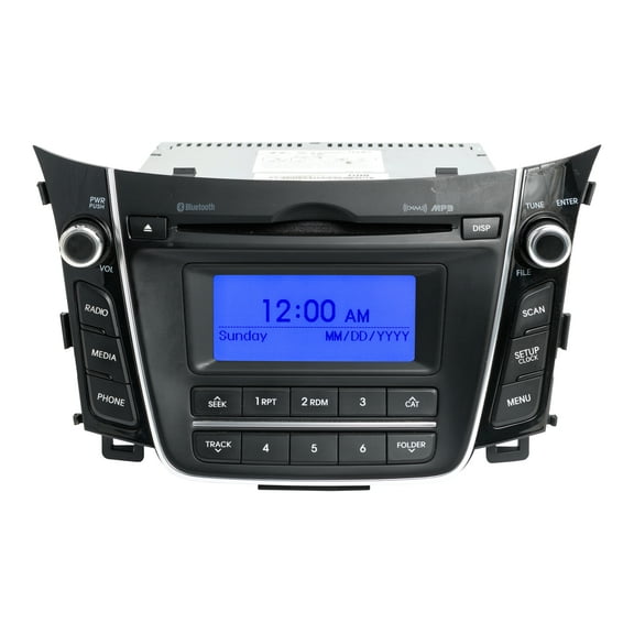 Restored 2014-2015 Hyundai Elantra AM FM XM Bluetooth MP3 Single-Disc CD 96170-A5160GUY (Refurbished)
