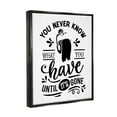 thumbnail image 3 of Stupell Industries Silly Bathroom Humor Fancy Typography Toilet Paper Graphic Art Jet Black Floating Framed Canvas Print Wall Art, Design by Lettered and Lined, 3 of 5