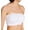 White, variant on Women's Rhonda Shear 9683 Bandeau Bra with Removable Pads (Black 2X)