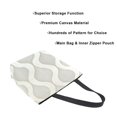 thumbnail image 3 of FORMRS Womens Canvas Tote Bag with Zipper Inner Pocket Shoulder Handbag, Light Gray Pattern, 3 of 7