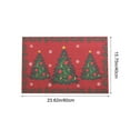 thumbnail image 3 of Christmas Door Mat 15.7x23.6 Inch – Non-Slip Absorbent Entrance Rug for Home Kitchen Bathroom – Festive Polyester Floor Mat for Indoor Holiday Decor, 3 of 6