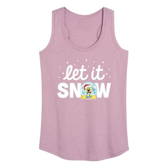 SpongeBob SquarePants - Let It Snow - Women's Racerback Tank Top