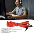 thumbnail image 4 of Cable de sonido de repuesto ANGGREK Cable trenzado rojo Para auriculares Para juegos 2m, 4 of 8