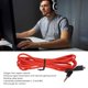 thumbnail image 4 of Cable de sonido de repuesto ANGGREK Cable trenzado rojo Para auriculares Para juegos 2m, 4 of 8