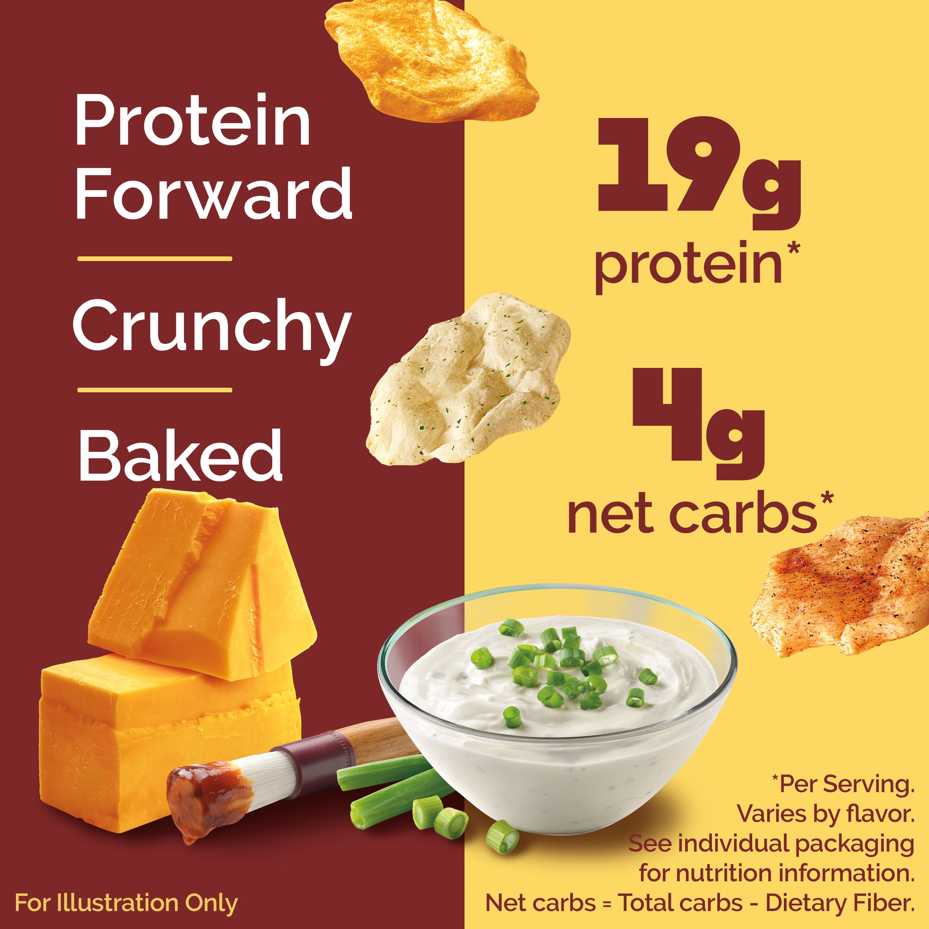 Quest Original Style Protein Chips, Variety Mix; BBQ, Cheddar & Sour Cream, and Sour Cream & Onion, 1.1oz Bags, 12 Count