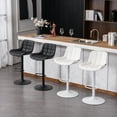 thumbnail image 5 of YOUNIKE Bar Stools with Soft Cushion Set of 2 Adjustable Swivel Bar Chairs Counter Stools,White, 5 of 8