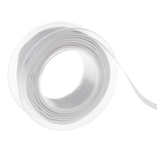 Cinta de Luxe de doble cara - 6 mm x 25 m Blanco SM SunniMix Cinta de poliéster laterales dobles