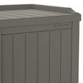 thumbnail image 3 of Suncast 22 gal Outdoor Patio Small Deck Box w/Storage Seat, Stone (3 Pack), 3 of 9