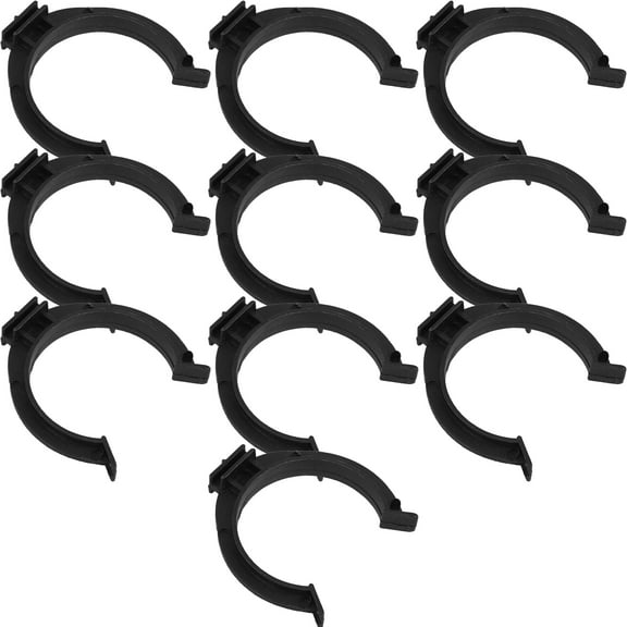 Pawsdot 10Pcs Black Cabinet Toe Kick Clips Durable Plastic Leveler Brackets for Cabinets