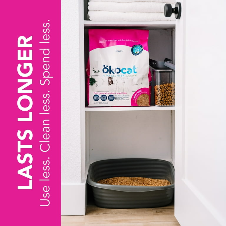 okocat Super Soft Clumping Natural Wood Cat Litter for Sensitive