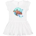 thumbnail image 3 of Inktastic Key West, Florida Swimming Sea Turtle with Bubbles Girls Toddler Dress, 3 of 5