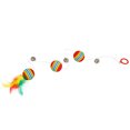 thumbnail image 3 of Cat Bell Toy Fake Feather Interactive Cat Ball Toy Kitten Bite Toy Pet Ball Toy, 3 of 10
