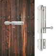 thumbnail image 1 of OULII 1Set Indoor Door Lock with Privacy Protection for House and Office in Silver, 1 of 8