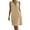 Beige, variant on Summer Dresses for Women 2025, Women's Fashion Crewneck Loose Half Sleeve Solid Knee-length Dress(Army Green,S)
