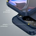 thumbnail image 3 of PANDACO Navy Brushed Metal Case for Google Pixel 10 Pro, 3 of 5