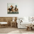 thumbnail image 3 of Stupell Industries Equestrian Sport Horses Animals & Insects Painting Gallery Wrapped Canvas Print Wall Art, 30 x 30, 3 of 8