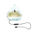 thumbnail image 1 of Hamaca cálida para hámster con alimentación USB, cómoda y acogedora cama colgante suave para animales pequeños, pájaros, erizos, ardillas, conejos. Azul L, 1 of 10