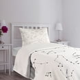 thumbnail image 3 of Ambesonne Constellation Quilted Bedspread Set 2 Pcs, Stars Scientific, Twin Size, Charcoal Grey White, 3 of 5